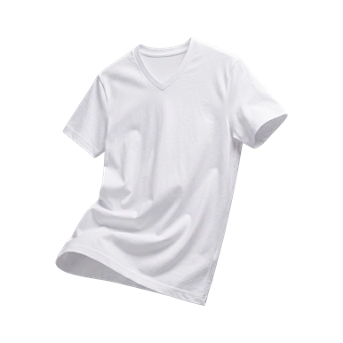 T-SHIRT COL V HOMME – JHK – TSUAPICO — couleur Blanc